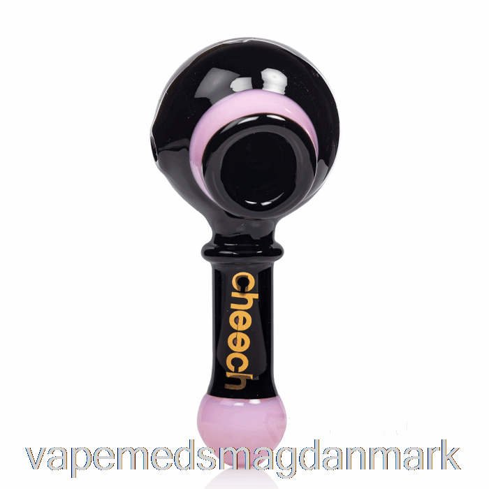 Vape Juice Cheech Glas Dobbelt Ske Pipe Sort / Pink